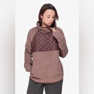 Abercrombie & Fitch A-Symmetrical Snap-Up Fleece